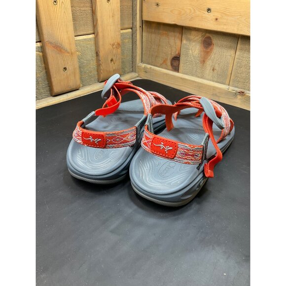 Chaco Womens Z/2 Classic Sport Sandals Red & Gray Adjustable Straps Size 7 - Picture 3 of 7